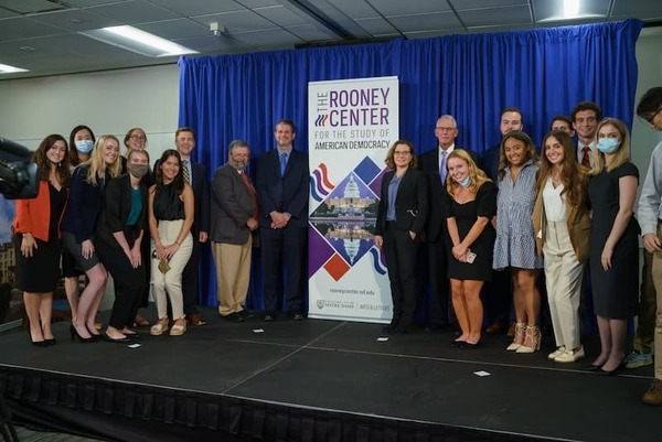 Nd Students Studying In Washington Dc At A Rooney Center Event